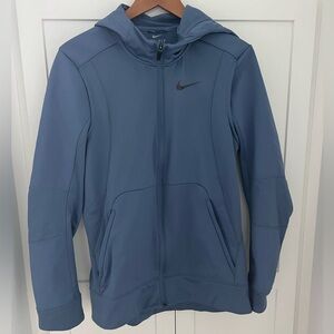 Nike Dri-Fit Blue Performance Jacket with Hood Sz Medium